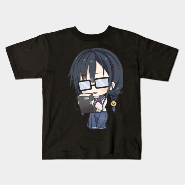 Sumireko Sanshokuin Glasses Version Kids T-Shirt by Beastlykitty